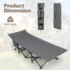 Image of Costway Folding Chairs & Stools Folding Camping Cot with Carry Bag Cushion and Headrest by Costway