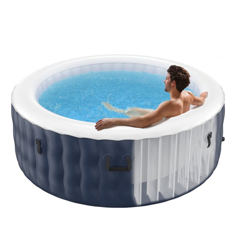 Costway Hot tub 4 Person Inflatable Hot Tub Spa with 108 Massage Bubble Jets by Costway 4 Person Inflatable Hot Tub Spa with 108 Massage Bubble Jets #98637254