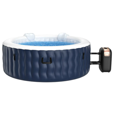 Costway Hot tub Blue 4 Person Inflatable Hot Tub Spa with 108 Massage Bubble Jets by Costway 98637254-blue 4 Person Inflatable Hot Tub Spa with 108 Massage Bubble Jets #98637254