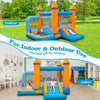 Image of Costway Inflatable Bouncers 5-in-1 Inflatable Bounce Castle with Ocean Balls and 735W Blower by Costway 7 in 1 Inflatable Water Slide Park by Costway SKU# 71962345