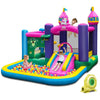 Image of Costway Inflatable Bouncers With Blower 6-in-1 Kids Inflatable Unicorn-themed Bounce House by Costway 12740635
