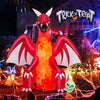 Image of Costway Inflatable Party Decorations 8 Feet Halloween Inflatables Blow-up Red Dragon with Wings Skull by Costway 17536428 8 Feet Halloween Inflatables Blow-up Red Dragon with Wings Skull