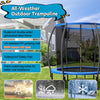 Image of Costway Trampolines 10 Feet ASTM Approved Recreational Trampoline with Ladder by Costway 78416923