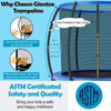 Image of Costway Trampolines 10 Feet ASTM Approved Recreational Trampoline with Ladder by Costway 78416923