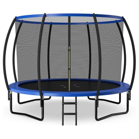 Costway Trampolines Blue 12FT ASTM Approved Recreational Trampoline with Ladder by Costway 64319287-Blue
