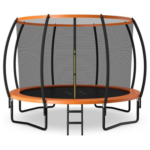 Costway Trampolines Orange 12FT ASTM Approved Recreational Trampoline with Ladder by Costway 64319287-Orange