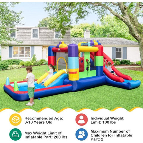 Costway Water Parks & Slides Inflatable Bounce House and Ball Pit by Costway Inflatable Bounce House and Ball Pit by Costway SKU#32971845