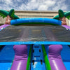 Image of Eagle Bounce Inflatable Bouncers 13'H Dual Lane Purple Water Slide by Eagle Bounce