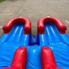 Image of Eagle Bounce Inflatable Bouncers 15'H Dual Lane Ren n Blue Slide by Eagle Bounce