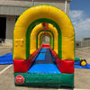 Image of Eagle Bounce Inflatable Bouncers 6'H Single Lane Rainbow Slip n Splash by Eagle Bounce