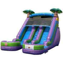 Eagle Bounce Inflatable Bouncers Included 13'H Dual Lane Purple Water Slide by Eagle Bounce