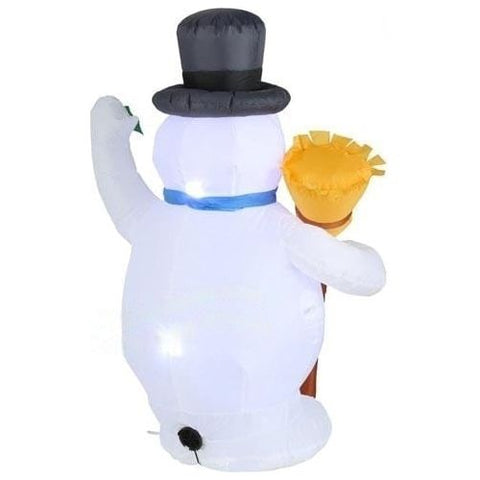 Gemmy Inflatables Christmas Inflatables 3 1/2' Christmas Frosty The Snowman Holding A Broome by Gemmy Inflatables 15097 3 1/2' Christmas Frosty The Snowman Holding A Broome Gemmy Inflatables