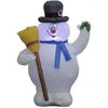 Image of Gemmy Inflatables Christmas Inflatables 3 1/2' Christmas Frosty The Snowman Holding A Broome by Gemmy Inflatables
