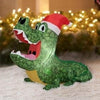 Image of Gemmy Inflatables Christmas Inflatables 3.5'H Christmas Alligator w/ Santa Hat by Gemmy  Inflatable 3 1/2' Christmas Monkey w/ Santa Hat & Scarf by Gemmy  Inflatable