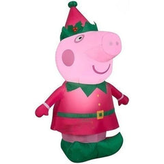 Gemmy Inflatables Christmas Inflatables 3.5' Inflatable Christmas Peppa Pig As Elf by Gemmy Inflatables 112892