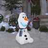 Image of Gemmy Inflatables Christmas Inflatables 4' Disney's Frozen Olaf w/ Christmas Blue Scarft by Gemmy Inflatable 114417