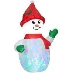 Gemmy Inflatables Christmas Inflatables 4' Kaleidoscope Snowman w/ Snow Hat by Gemmy Inflatables 880286