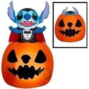 Gemmy Inflatables Christmas Inflatables 5' Animated Rising Vampire Stitch in Pumpkin by Gemmy Inflatables 550843