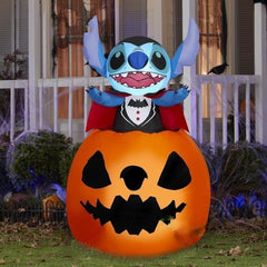 5' Animated Rising Vampire Stitch in Pumpkin by Gemmy Inflatables