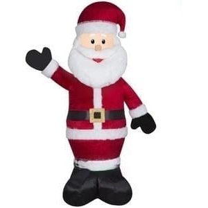 Gemmy Inflatables Christmas Inflatables 6'H Mixed Media Plush Santa Claus by Gemmy Inflatables