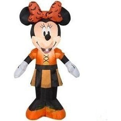 Gemmy Inflatables Halloween Inflatables 3 1/2' Disney MINNIE Mouse In Orange Vampire Costume by Gemmy Inflatables 228586 3 1/2' Christmas Disney Minnie Mouse w/ Candy Cane Gemmy Inflatables