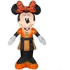 Image of Gemmy Inflatables Halloween Inflatables 3 1/2' Disney MINNIE Mouse In Orange Vampire Costume by Gemmy Inflatables 228586 3 1/2' Christmas Disney Minnie Mouse w/ Candy Cane Gemmy Inflatables