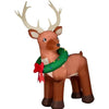 Image of Gemmy Inflatables Inflatable Party Decorations 10.5' Mixed Media Giant Reindeer w/ Wreath by Gemmy Inflatables 881796 - 306418