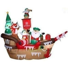 Gemmy Inflatables Inflatable Party Decorations 10' Christmas Pirate Ship Scene by Gemmy Inflatables 11' Disney Star Wars C-3PO R2-D2 Land Speeder Scene Gemmy Inflatables