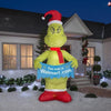 Image of Gemmy Inflatables Inflatable Party Decorations 10' Dr. Seuss Grinch w/ Banner by Gemmy Inflatables 880887