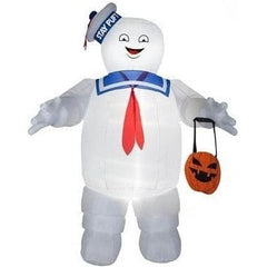 Gemmy Inflatables Inflatable Party Decorations 10' Ghostbuster's Stay Puft w/ Halloween Treat Tote by Gemmy Inflatables