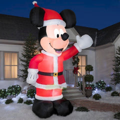 11' Christmas Disney Mickey Mouse As Santa by Gemmy Inflatables