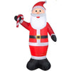 Image of Gemmy Inflatables Inflatable Party Decorations 11' Giant Santa Claus Holding Candy Cane by Gemmy Inflatables 12' Giant Santa Claus Holding Present and Candy Cane Gemmy Inflatables