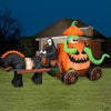 Image of Gemmy Inflatables Inflatable Party Decorations 11'H Animated Pumpkin Octopus Carriage Grim Reaper Gemmy Inflatables 228710