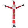 Image of Gemmy Inflatables Inflatable Party Decorations 12' Gemmy Airblown Inflatable JIGGLER Air Dancer Christmas Jolly Santa Claus by Gemmy Inflatables 12' Giant Santa Claus Holding Present and Candy Cane Gemmy Inflatables