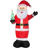 Image of Gemmy Inflatables Inflatable Party Decorations 14' Colossal Santa Claus Holding Christmas Tree by Gemmy Inflatables 10 1/2'  Inflatable Santa Claus Bowling Scene  by Gemmy Inflatables