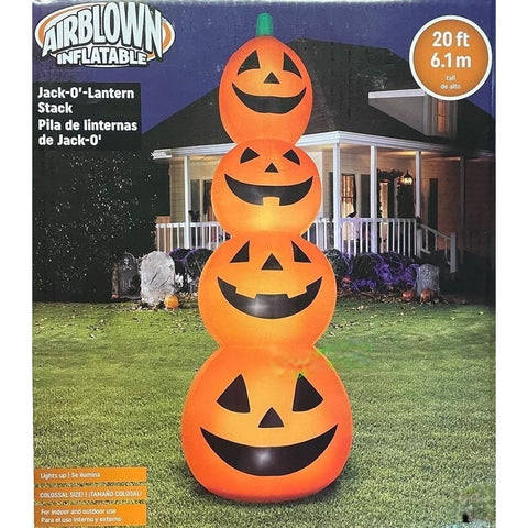 Gemmy Inflatables Inflatable Party Decorations 20' Colossal Halloween Pumpkin Stack! by Gemmy Inflatable 223173 - 552239 20' Colossal Halloween Pumpkin Stack! Gemmy Inflatable 223173 - 552239