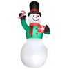 Image of Gemmy Inflatables Inflatable Party Decorations 20' Inflatable Christmas Colossal Snowman w/ Gift & Candy Cane by Gemmy Inflatables 882600 20' Christmas Colossal Snowman Gift Candy Cane Gemmy Inflatables