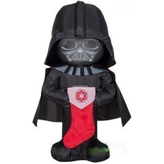 Gemmy Inflatables Inflatable Party Decorations 3 1/2' Christmas Darth Vader Holding A Stocking by Gemmy Inflatables 114959