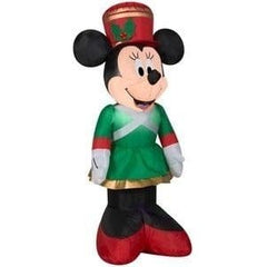 Gemmy Inflatables Inflatable Party Decorations 3 1/2' Disney Christmas Minnie Mouse as Toy Soldier by Gemmy Inflatables