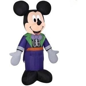 Gemmy Inflatables Inflatable Party Decorations 3 1/2' Mickey Mouse in Purple Skeleton Costume by Gemmy Inflatables