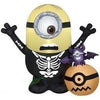 Image of Gemmy Inflatables Inflatable Party Decorations 3 1/2'  Minion Skeleton Pumpkin Scene by Gemmy Inflatables 225046