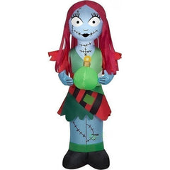 Gemmy Inflatables Inflatable Party Decorations 3 1/2' Nightmare Before Christmas Sally w/ Christmas Ornament by Gemmy Inflatables 3 1/2' Halloween Nightmare Christmas Sally Pumpkin Gemmy Inflatables