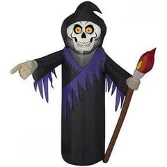 Gemmy Inflatables Inflatable Party Decorations 3 1/2' Reaper Holding A Torch by Gemmy Inflatables 781880239635 75422