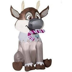 Gemmy Inflatables Inflatable Party Decorations 3.5' Christmas Disney's Sven w/ Candy Cane by Gemmy Inflatables 4.5' Christmas Disney's Sven w/ Candy Cane by Gemmy Inflatables 