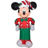 Image of Gemmy Inflatables Inflatable Party Decorations 3.5'H Christmas Disney Mickey Mouse In Holiday Outfit by Gemmy Inflatables 3.5'H Mickey Mouse in Christmas Holiday Outfit by Gemmy Inflatables
