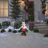 Image of Gemmy Inflatables Inflatable Party Decorations 3.5'H Disney Christmas Minnie Mouse w/ Snowman Sweater by Gemmy Inflatables 3 1/2' Christmas Disney Minnie Mouse w/ Candy Cane Gemmy Inflatables