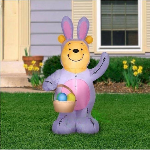 Gemmy Inflatables Inflatable Party Decorations 3.5'H  Easter Winnie The Pooh Dressed In Bunny Suit by Gemmy Inflatables 441057 3.5'H  Easter Winnie The Pooh Dressed In Bunny Suit Gemmy Inflatables