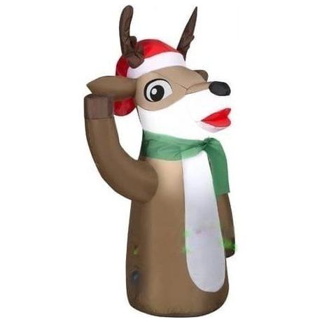 Gemmy Inflatables Inflatable Party Decorations 3'H Car Buddy Reindeer by Gemmy Inflatables