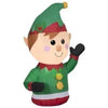 Image of Gemmy Inflatables Inflatable Party Decorations 3'H Gemmy Airblown Inflatable Car Buddy Elf by Gemmy Inflatables