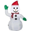 Image of Gemmy Inflatables Inflatable Party Decorations 3'H Gemmy Airblown Inflatable CAR BUDDY Snowman by Gemmy Inflatables